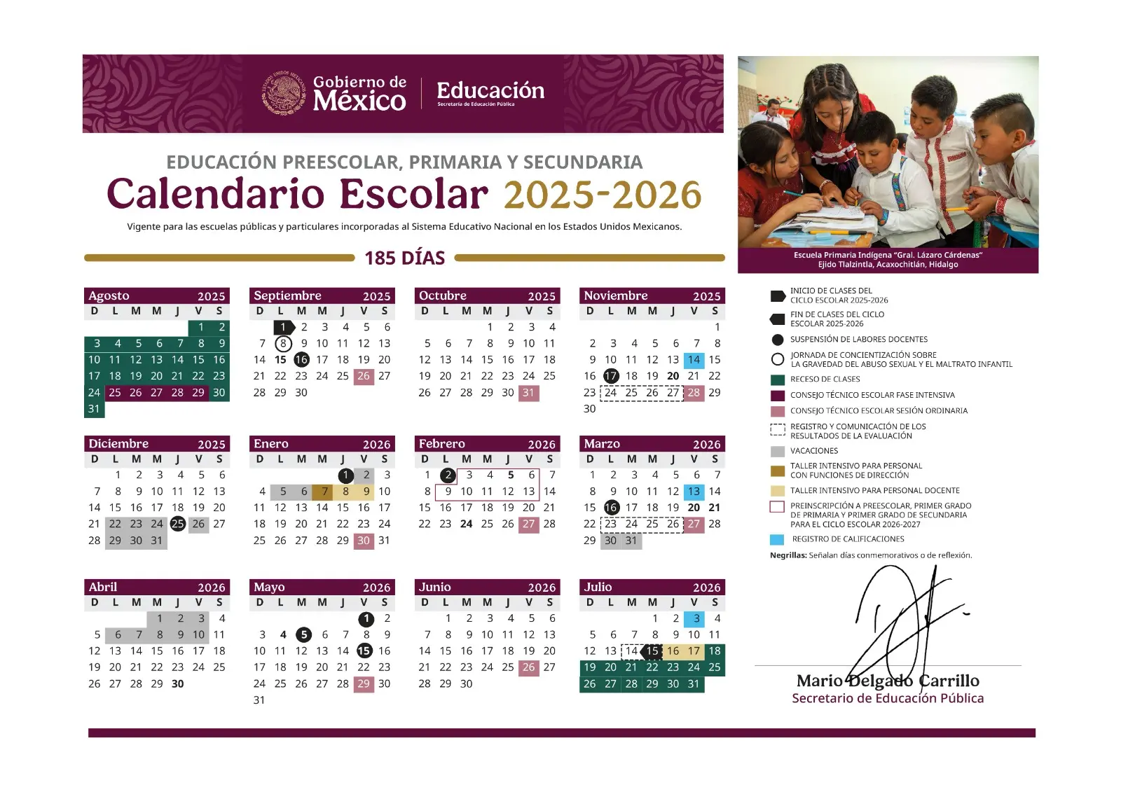Calendario Escolar